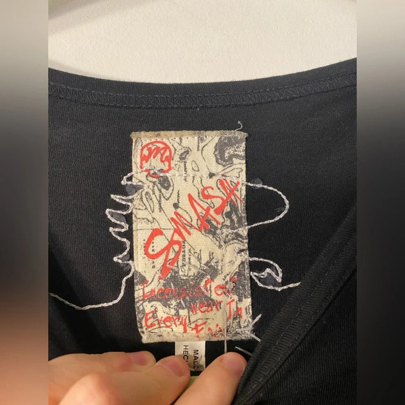 Smash|| Beaded Eagle T-shirt, Size Large - Picture 3 of 7